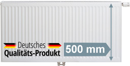 Zeige Details für Mittelanschluss-Heizkörper Typ 33 Höhe: 500 mm Bild von Mittelanschluss-Heizkörper Typ 33 Höhe: 500 mm
