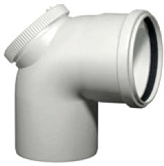 Zeige Details für Revisionsbogen 87 Grad Ø110 mm Bild von Revisionsbogen 87 Grad Ø110 mm