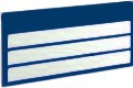 Zeige Details für Bezeichnungsschild blau Bild von Bezeichnungsschild blau