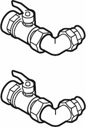Zeige Details für Eckkugelhahnset WES / WHM Bild von Eckkugelhahnset WES / WHM