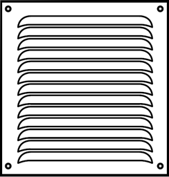 Zeige Details für Zuluftgitter weiß 230 x 240 x 11 mm Bild von Zuluftgitter weiß 230 x 240 x 11 mm