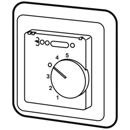 Zeige Details für Raumtemperaturregler Heizen/Kühlen Unterputz Bild von Raumtemperaturregler Heizen/Kühlen Unterputz