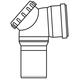 Zeige Details für Revisionsbogen PP DN80-DN110 87° Bild von Revisionsbogen PP DN80-DN110 87°