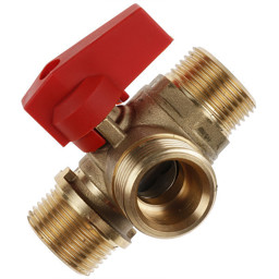 Zeige Details für Kugelhahn 3/4'' Heizkreis-Vorlauf rot Bild von Kugelhahn 3/4'' Heizkreis-Vorlauf rot