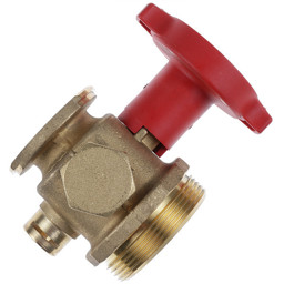 Zeige Details für Kugelhahn DN 32 Griff rot Bild von Kugelhahn DN 32 Griff rot