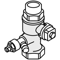 Zeige Details für Kappenventil G3/4I x G3/4A Ms Bild von Kappenventil G3/4I x G3/4A Ms