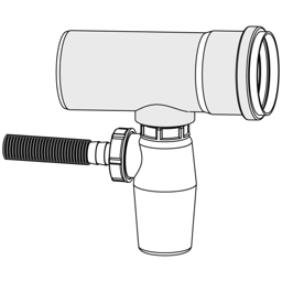 Zeige Details für Rohr mit Kondensatablauf und Siphon Bild von Rohr mit Kondensatablauf und Siphon