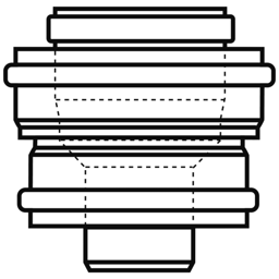Zeige Details für Übergang weiß DN125/80 auf DN70/110 Alu Bild von Übergang weiß DN125/80 auf DN70/110 Alu