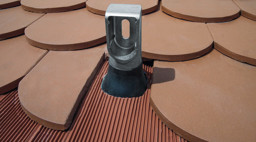 Zeige Details für Befestigungssatz Sparrenflansch für Röhren waagerecht rot, 1,25 kN/m² Bild von Befestigungssatz Sparrenflansch für Röhren waagerecht rot, 1,25 kN/m²