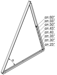 Zeige Details für Aufständerung SV für Flachdächer 25°-60° Bild von Aufständerung SV für Flachdächer 25°-60°