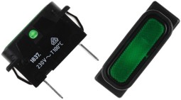 Zeige Details für Lampe 2-polig 250V grün Bild von Lampe 2-polig 250V grün