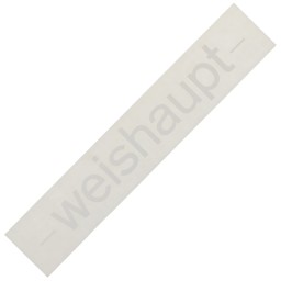 Zeige Details für Firmenschild -weishaupt- 240 mm weiß Bild von Firmenschild -weishaupt- 240 mm weiß