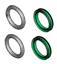 Zeige Details für Dichtungssatz Anschlußwinkel (2+2) 7867090 Bild von Dichtungssatz Anschlußwinkel (2+2) 7867090