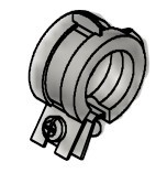 Zeige Details für Schraubrohrschelle d=26-28 M8 EPDM-Einlage Bild von Schraubrohrschelle d=26-28 M8 EPDM-Einlage