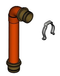 Zeige Details für Rohr 28mm mit Steckverbinder D28 Bild von Rohr 28mm mit Steckverbinder D28