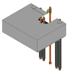 Zeige Details für Aufbau-Kit mit Mischer für Aufputzinstallation Bild von Aufbau-Kit mit Mischer für Aufputzinstallation