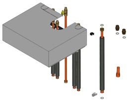 Bild von Aufbau-Kit mit Mischer für Aufputz Vitodens 343-F