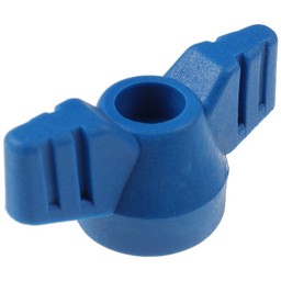Zeige Details für Kugelhahn-Flügelgriff blau Bild von Kugelhahn-Flügelgriff blau