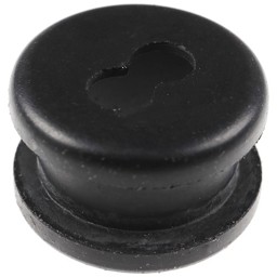 Zeige Details für Kabeltülle 5 x 12 x 16 mm Doppelbohrung Bild von Kabeltülle 5 x 12 x 16 mm Doppelbohrung