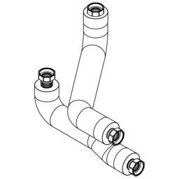 Zeige Details für Wellrohr-Set DN40 Rücken an Rücken Bild von Wellrohr-Set DN40 Rücken an Rücken