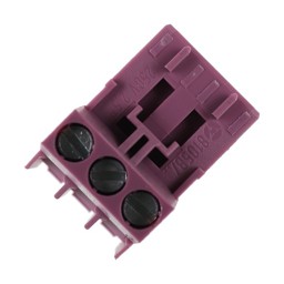 Zeige Details für Stecker Nr.5 3-polig violett Rast 5 Bild von Stecker Nr.5 3-polig violett Rast 5