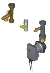 Zeige Details für Anschluss-Set Heizkreis mit HE-Pumpe Bild von Anschluss-Set Heizkreis mit HE-Pumpe