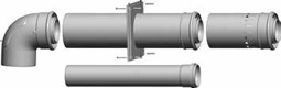Zeige Details für Wolf Anschluss-Set DN110/160 - B33 Bild von Wolf Anschluss-Set DN110/160 - B33