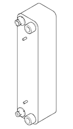Zeige Details für Kondensator (Wärmetauscher) 70 Platten Bild von Kondensator (Wärmetauscher) 70 Platten