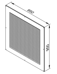 Zeige Details für Abdeckgitter für Luftkanal Vitocal 200-A Bild von Abdeckgitter für Luftkanal Vitocal 200-A