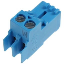 Zeige Details für Stecker Raumgerät 2-polig blau Rast 5 Bild von Stecker Raumgerät 2-polig blau Rast 5