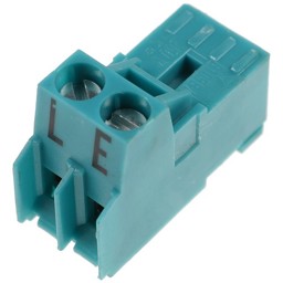 Zeige Details für Stecker Nr.3 2-polig türkis Rast 5 Bild von Stecker Nr.3 2-polig türkis Rast 5