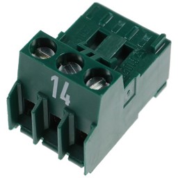 Zeige Details für Stecker Nr.14 3-polig grün Rast 5 Bild von Stecker Nr.14 3-polig grün Rast 5