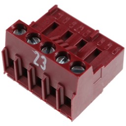Zeige Details für Stecker Nr.23, 5-polig, rot, Rast 5 Bild von Stecker Nr.23, 5-polig, rot, Rast 5