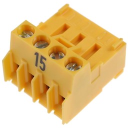 Zeige Details für Stecker Nr.15 4-polig gelb Rast 5 Bild von Stecker Nr.15 4-polig gelb Rast 5
