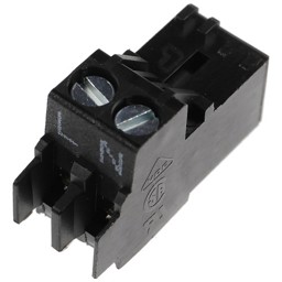 Zeige Details für Stecker Netz 2-polig schwarz Rast 5 Bild von Stecker Netz 2-polig schwarz Rast 5