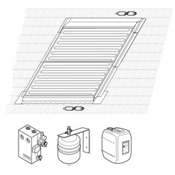 Bild von Paket Indach horizontal 1x2 IH F1