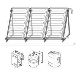 Zeige Details für Paket Flachdach vertikal 3x1 FV 45° F2 Bild von Paket Flachdach vertikal 3x1 FV 45° F2