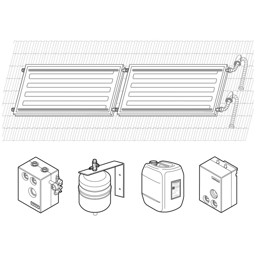 Bild von Paket Aufdach horizontal 2x1 AH F2 für Kombispeicher WKS