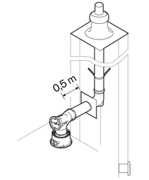 Bild von Paket DN80 RA, 10m starr, schwarz