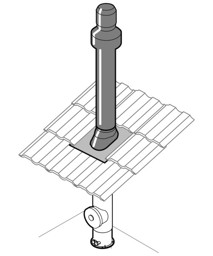 Zeige Details für Paket DN100/60 RU Dachdurchführung schwarz Bild von Paket DN100/60 RU Dachdurchführung schwarz