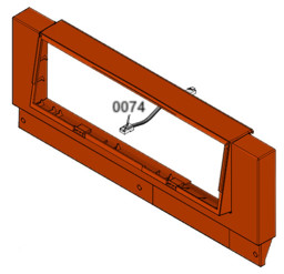 Zeige Details für Gehäusevorderteil mit Rahmen Bild von Gehäusevorderteil mit Rahmen