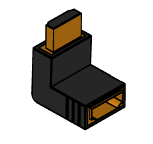 Zeige Details für HDMI - Adapter abgewinkelt Bild von HDMI - Adapter abgewinkelt