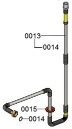 Zeige Details für Gasrohr einteilig B2TB Bild von Gasrohr einteilig B2TB