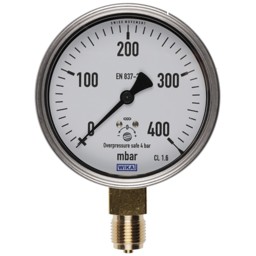 Zeige Details für Manometer 0-400 mbar KP 100 Bild von Manometer 0-400 mbar KP 100