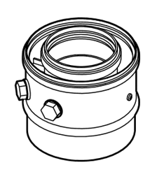 Zeige Details für Kesselanschluss-Stück Ø80/125 mm Bild von Kesselanschluss-Stück Ø80/125 mm
