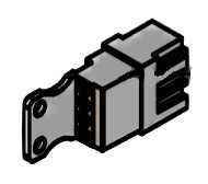 Zeige Details für Steckklemme 97 Schwarz Bild von Steckklemme 97 Schwarz