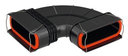 Zeige Details für Bogen 90° schmalseitig F50 Bild von Bogen 90° schmalseitig F50
