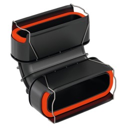 Zeige Details für Bogen 90° breitseitig F50 Bild von Bogen 90° breitseitig F50