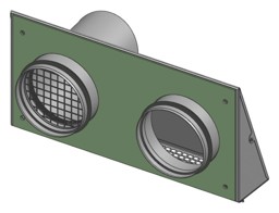 Zeige Details für Kombi-Außenwandgitter Vitovent 300-W DN125 Bild von Kombi-Außenwandgitter Vitovent 300-W DN125