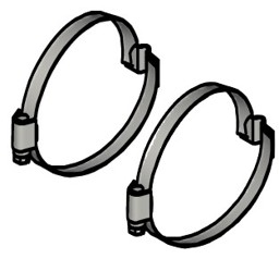 Zeige Details für Schlauchschelle DN80 (2 Stück) Bild von Schlauchschelle DN80 (2 Stück)